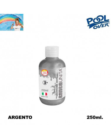 TINTA UNITA TEMPERA PRONTA 250ml.ARGENTO
