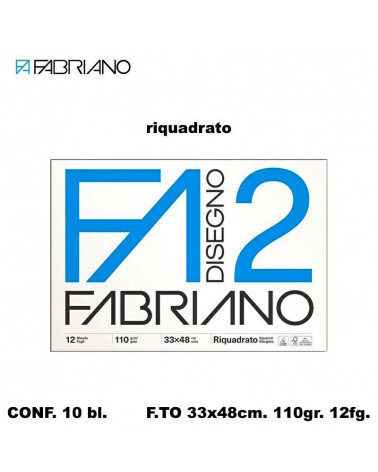 FABRIANO BLOCCO F2 33X48 12 FG.C/MARGINE DISEGNO [10PZ]