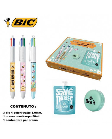 BIC SFERA 4 COLORI BEES 3 PZ