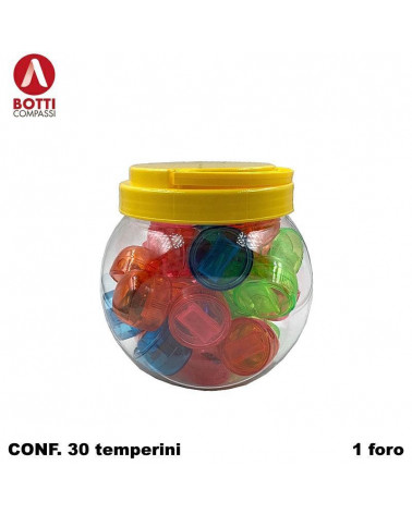 BOTTI TEMPERINO CONTENITORE 1 FORO PLASTICA [30PZ]