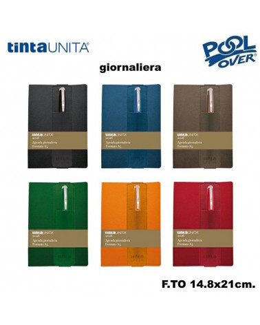 TINTA UNITA AGENDA GIORNALIERA A5 SOFT + POUCH C/PENNA