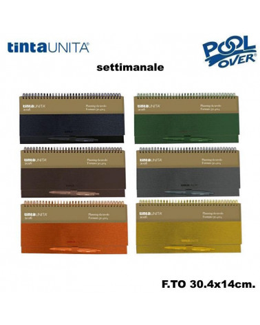 TINTA UNITA AGENDA PLANNING SETTIMANALE 14x30 + PENNA I'M