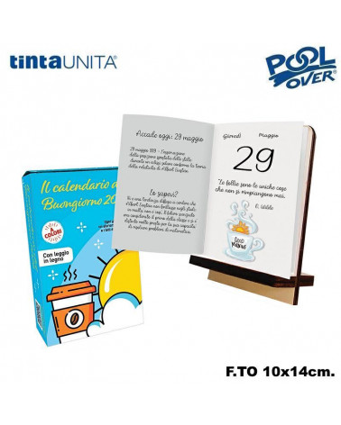 CALENDARIO DEL BUONGIORNO A COLORI + LEGGIO LEGNO