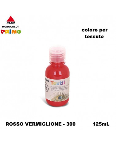 PRIMO COLORE PER TESSUTO 125ML VERMIGLIO 300