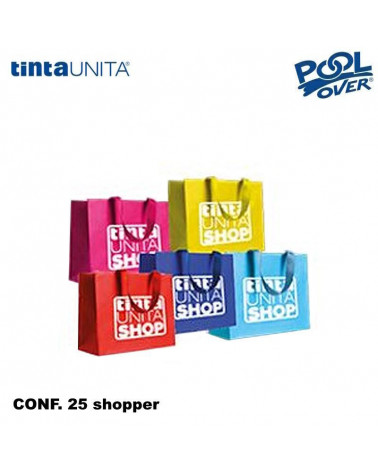 TINTA UNITA SHOP SHOPPER PORTALIBRI RIUTILIZZABILI 5col. 25pz