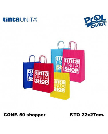 TINTA UNITA SHOP SHOPPER 22X27 50pz