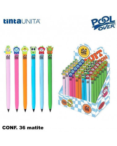 TINTA UNITA ZOO ESP 36 MATITA INFINITA CON TOPPER
