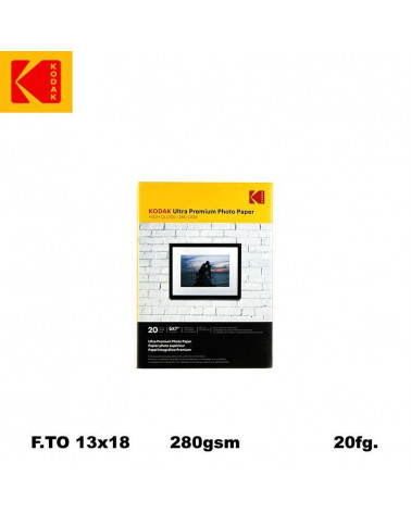 KODAK CARTA FOTOGRAFICA INK JET 13X18 ULTRA GL 280g.20fg.KP0089