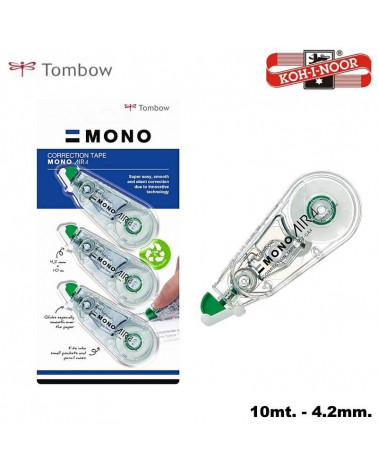 TOMBOW CORRETTORE BL.2+1 MONO AIR TAPE 4,2MMX10 PCT-CA4-3P