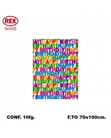 REX CARTA REGALO RASO 10FG. 103H