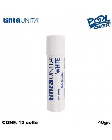 TINTA UNITA COLLA STICK WHITE PREMIUM 40gr. [12PZ]