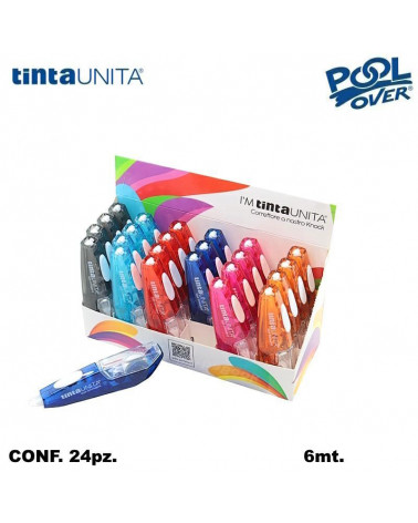 TINTA UNITA CORRETTORE NASTRO SCATTO 6mt.24PZ.