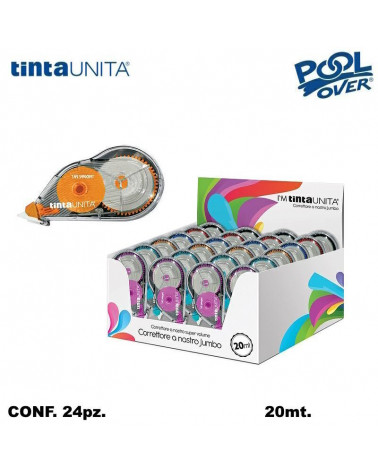 TINTA UNITA CORRETTORE NASTRO JUMBO 20mt. 24PZ.