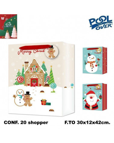 DEDICATO A TE SHOPPER NATALE DELUXE XL 42x30x12 [20PZ]