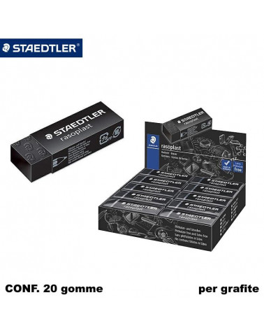 STAEDTLER GOMMA RASOPLAST NERA 526B-MATITA [20PZ]