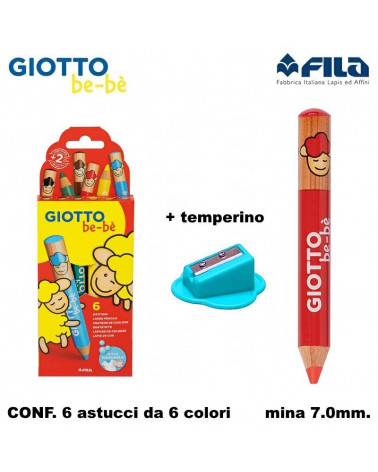 GIOTTO PASTELLO BEBE' 6COL. [6PZ]