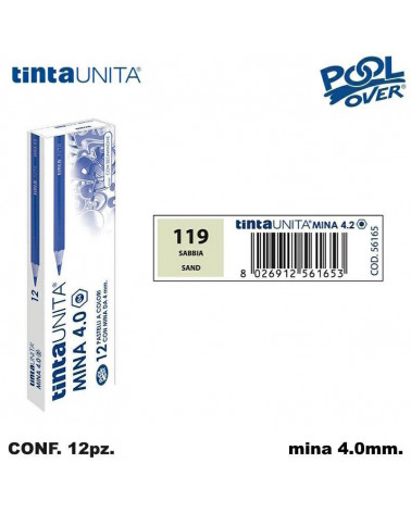 TINTA UNITA PASTELLO MINA 4MM. SABBIA 119 [12PZ] 56165