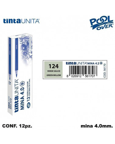 TINTA UNITA PASTELLO MINA 4MM. VERDE SALICE 124 [12PZ] 56170