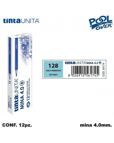 TINTA UNITA PASTELLO MINA 4MM. CIELO NEBBIOSO 128 [12PZ] 56174