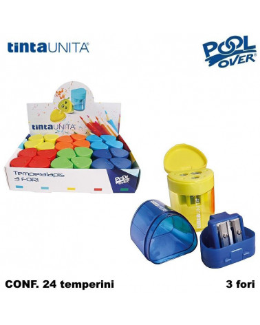 TINTA UNITA TEMPERINO CONTENITORE 3 FORI 41770 [24PZ]