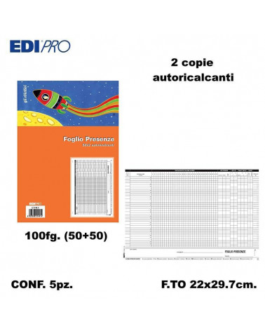 EDIPRO PRESENZE MENSILI 22X29,7 2C. E5149C [5PZ]