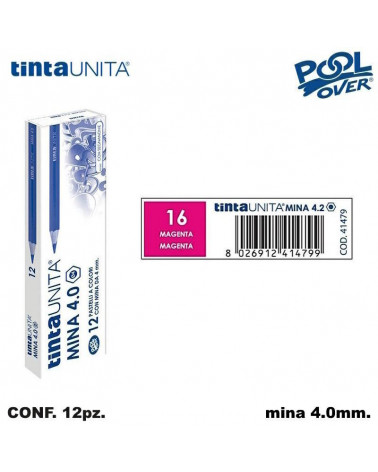 TINTA UNITA PASTELLO MINA 4MM. MAGENTA 16 41479 [12PZ]
