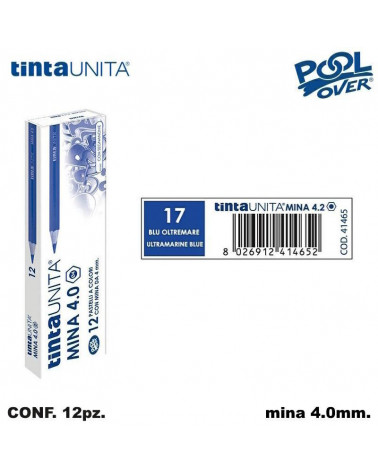 TINTA UNITA PASTELLO MINA 4MM. BLU OLTREMARE 17 41465 [12PZ]