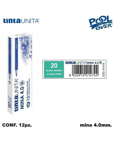 TINTA UNITA PASTELLO MINA 4MM. ACQUA MARINA 20 41474 [12PZ]