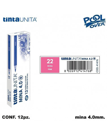 TINTA UNITA PASTELLO MINA 4MM. ROSA 22 41476 [12PZ]