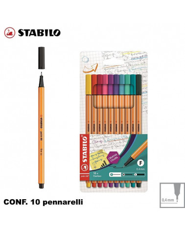 STABILO POINT 88 10COL. PENNARELLO-BLISTER 8810
