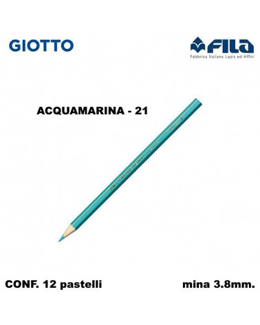 GIOTTO PASTELLO SUPERMINA N.21 ACQUAMARINA 21 [12PZ]