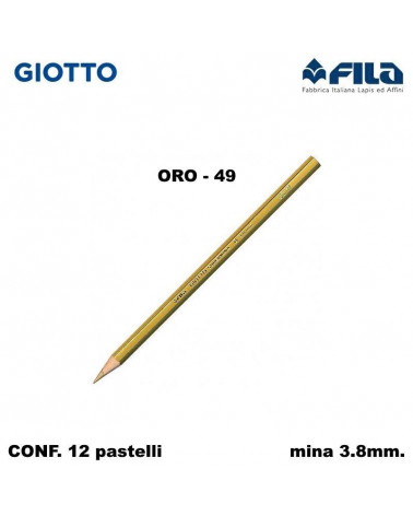 GIOTTO PASTELLO SUPERMINA N.49 ORO 49 [12PZ]