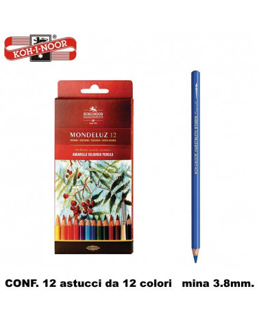 KIN PASTELLO ACQUARELLO 12COL. [12PZ]