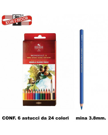 KIN PASTELLO ACQUARELLO 24COL. [6PZ]