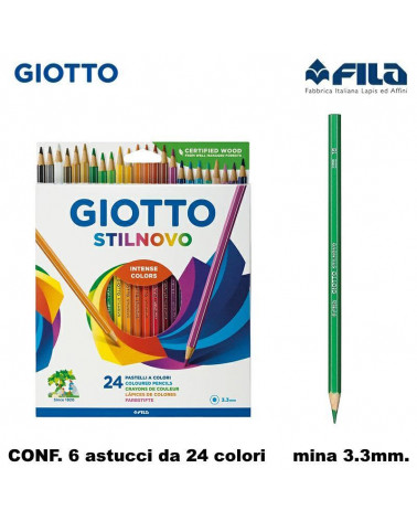 GIOTTO PASTELLO STILNOVO 24COL. [6PZ]