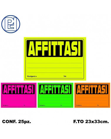 PICARTA CARTELLI AFFITTASI 25pz.