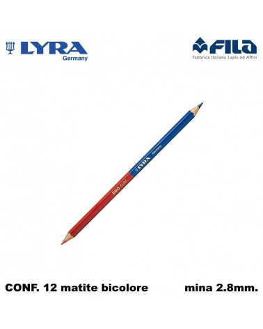 LYRA MATITA BICOLORE  SOTTILE-FILA [12PZ]