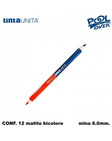 TINTA UNITA MATITA BICOLORE GRANDE MINA 6MM.60013 [12PZ]