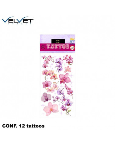 VELVET TATTOOS ORCHIDEA 6PZ. 0086