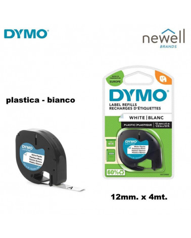 DYMO NASTRO LETRATAG 2000 PLASTICA BIANCO-91201