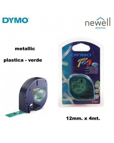 DYMO NASTRO LETRATAG 2000 METALLIC VERDE-91209