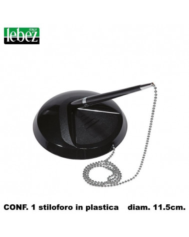 LEBEZ BASE IN PLASTICA CON STILOFORO NERO