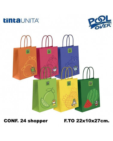 TINTA UNITA ZOO SHOPPER SMALL 22x10x27 [24PZ]