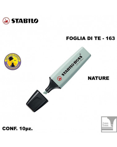 STABILO BOSS NATURE FOGLIA DI TE' 163-EVIDENZIATORE [10PZ]