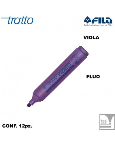 TRATTO VIDEO VIOLA EVIDENZIATORE [12PZ]