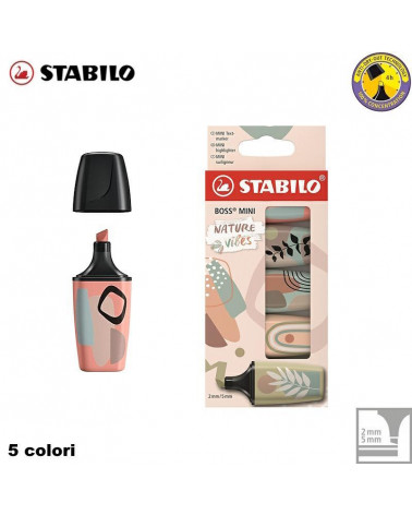 STABILO BOSS MINI NATURE 5PZ.