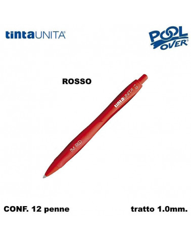 TINTA UNITA PENNA SFERA I'M 1.0 ROSSO 12PZ. 51190
