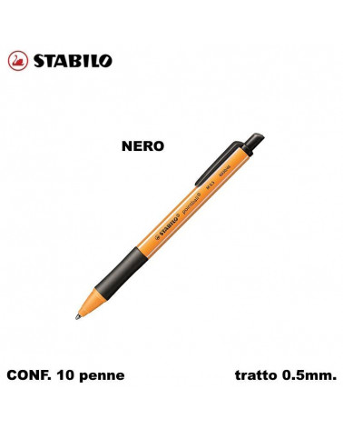 STABILO SFERA POINTBALL NERO [10PZ]