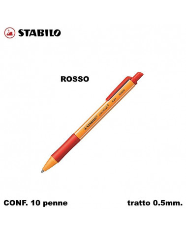 STABILO SFERA POINTBALL ROSSO [10PZ]