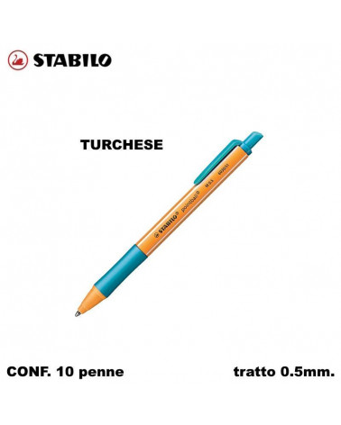 STABILO SFERA POINTBALL TURCHESE [10PZ]
